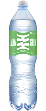 ŽALIA GIRIA Gazuotas natūralus mineralinis vanduo 1,5 l