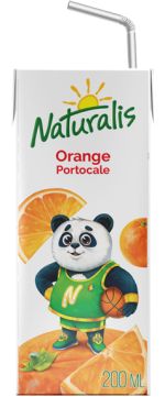NATURALIS Apelsinų sulčių gėrimas 0,2 l